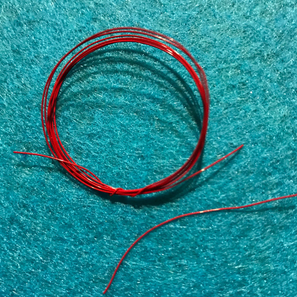 DM-1025 Red Ignition Wire .012 2 ft.