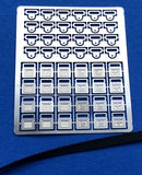 GR-20003 Photo-Etch Black Seat Belt Kit