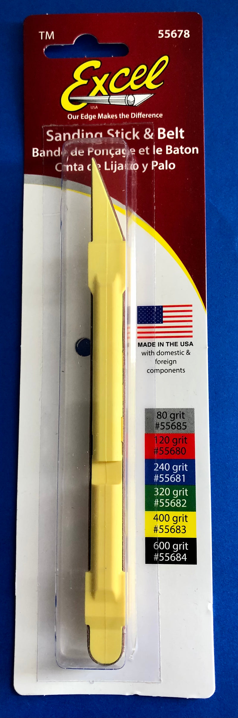 EXL-55715 Sanding Stick w/400 Grit Belt