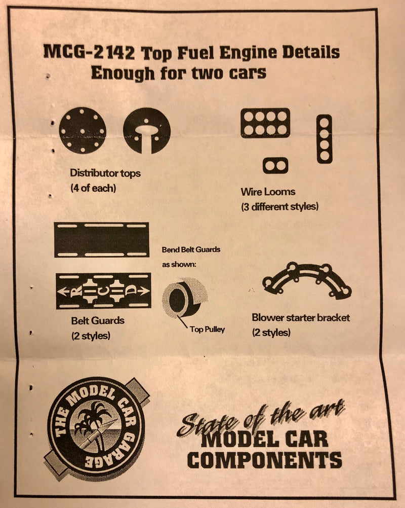 MCG-2142 Drag Engine Details