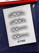 GR-17305 Hot Rod Instrument Panel & Gauges (Grey