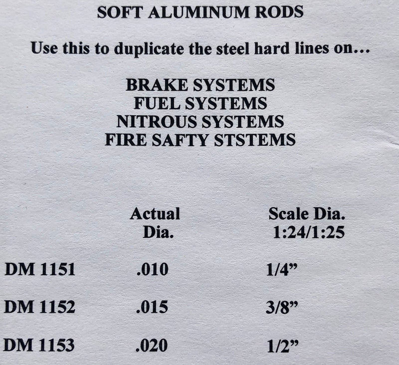 DM-1151 Fuel/Brake/Nitrous Line .10 diameter 6”