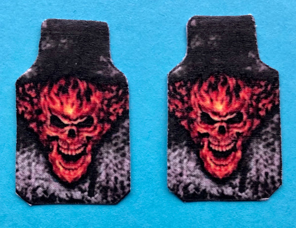 PDT-701 Flaming Skull Car Mat Set